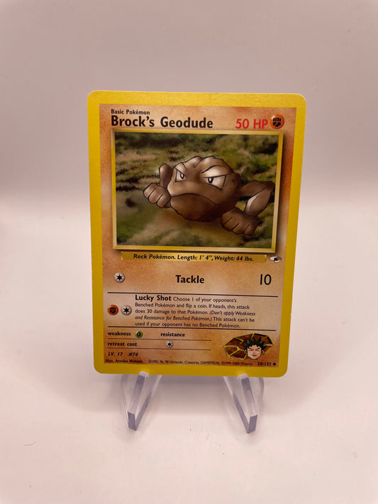 Pokemon Karte Gym Heros Rockos Kleinstein 38/132 Englisch