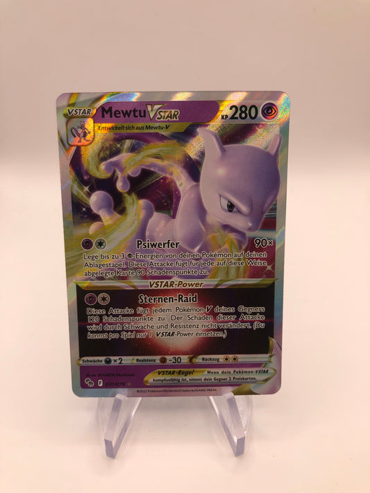 Pokemon Karte Vstar Mewtu 31/78 Deutsch