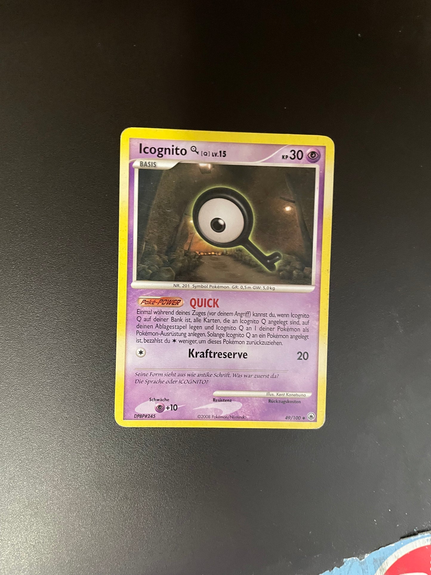 Pokémon Karte Icognito 49/100 Deutsch