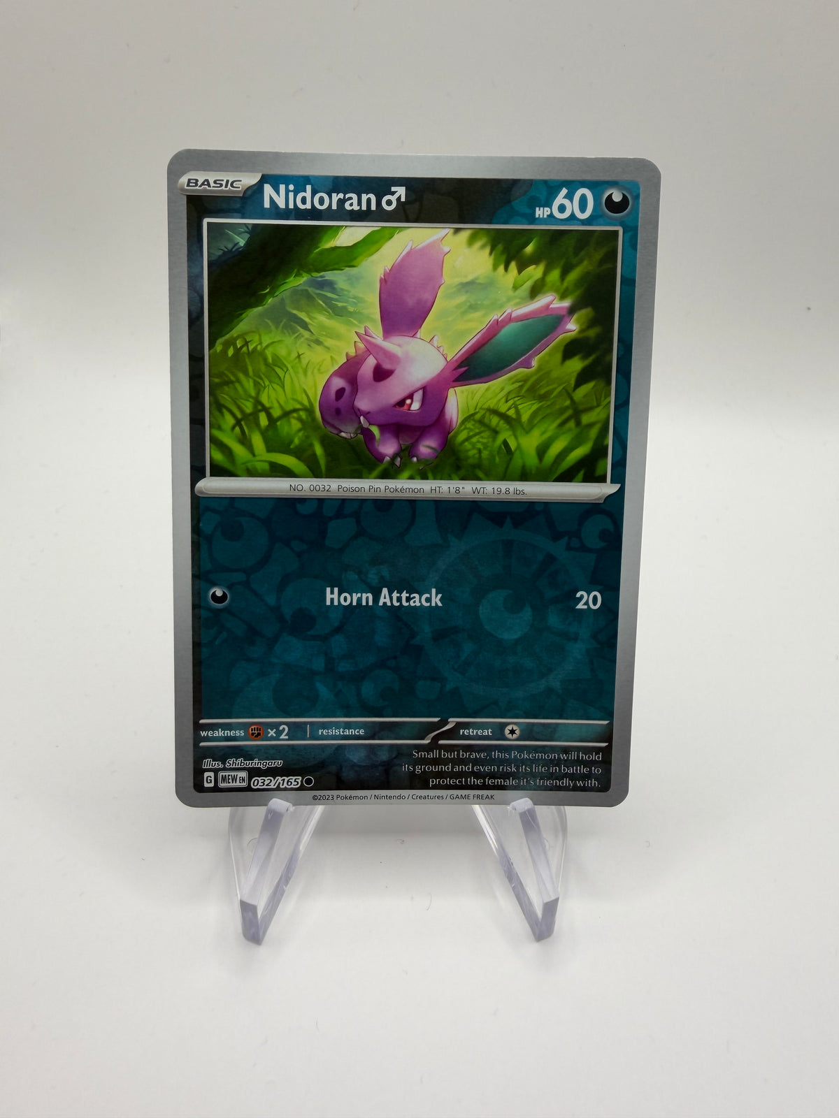 Pokemon Karte Reverse 151 Nidoran♂ 32/165 Englisch