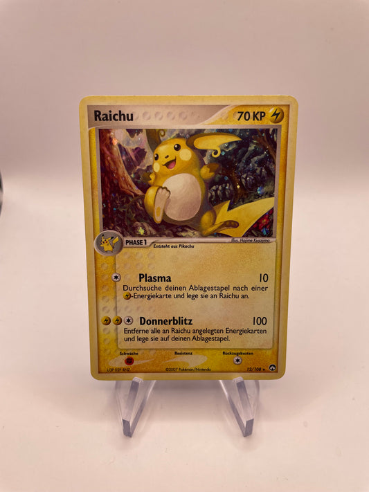 Pokemon Karte Holo Raichu 12/108 Deutsch