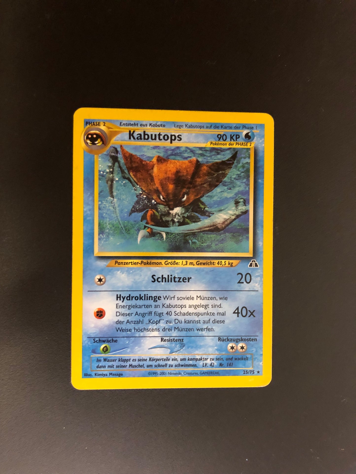 Pokemon Karten Kabutops 25/75 Deutsch