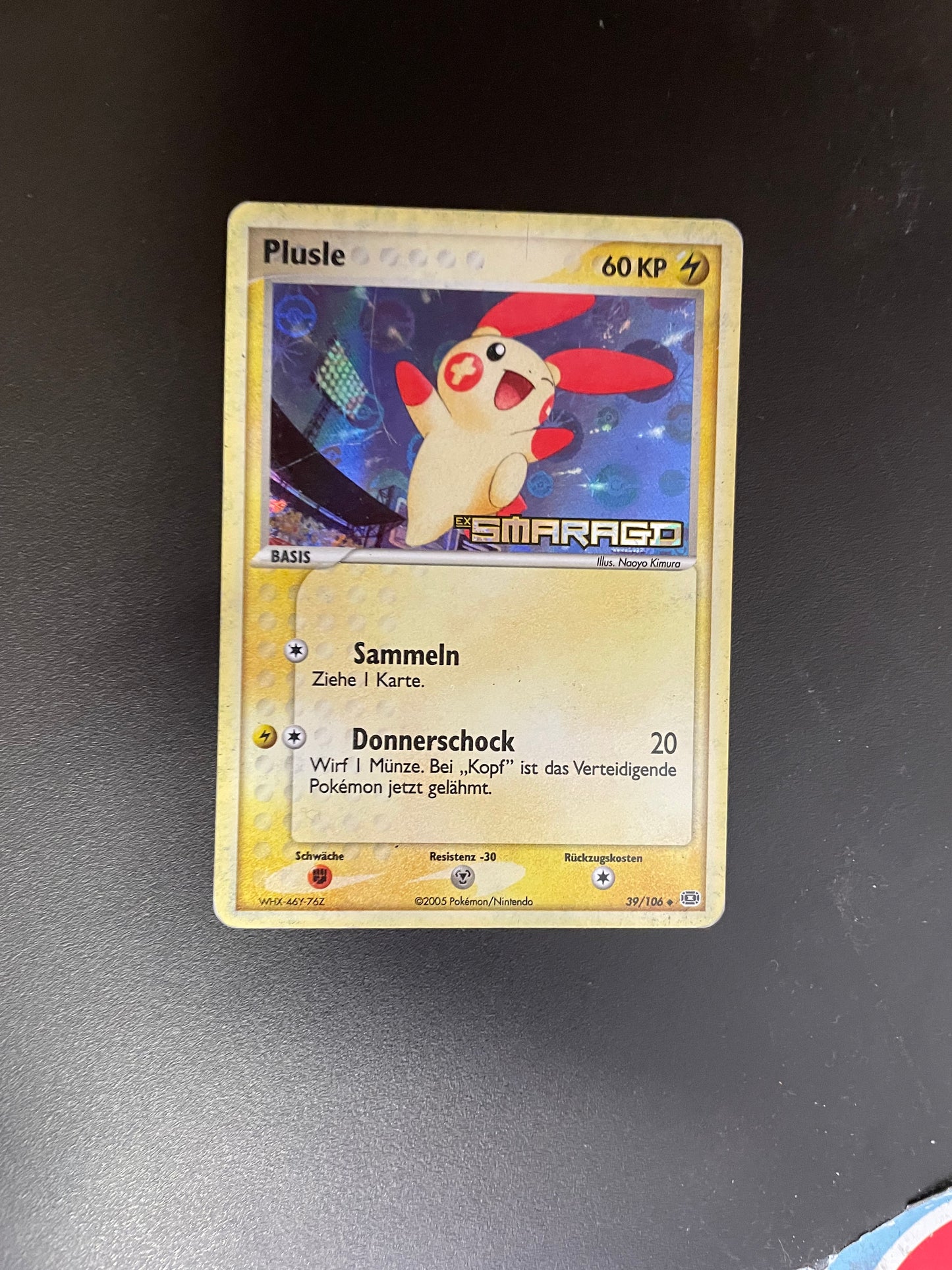 Pokemon Karte Holo Plusle 39/106 Deutsch