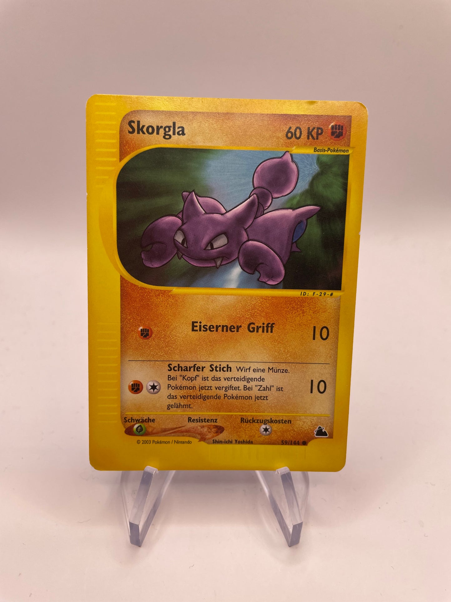 Pokemon Karte E-Series Skorgla 59/144 Deutsch