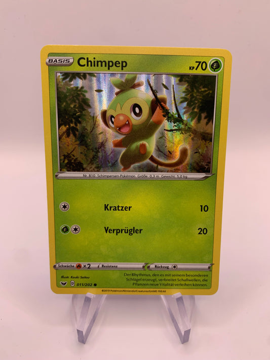 Pokemon Karte Holo Chimpep 11/202 Deutsch