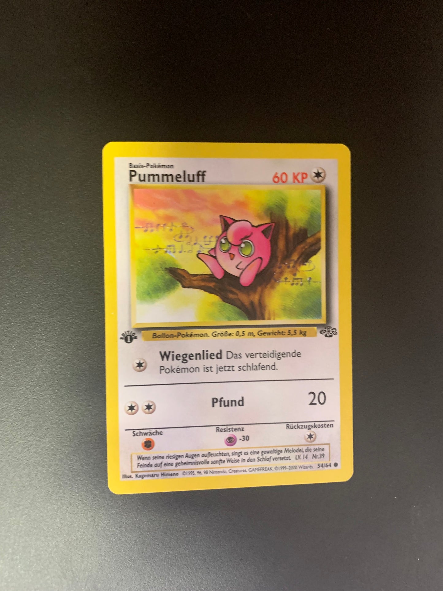 Pokemon Karte Pummeluff Jungel 54/64 Deutsch