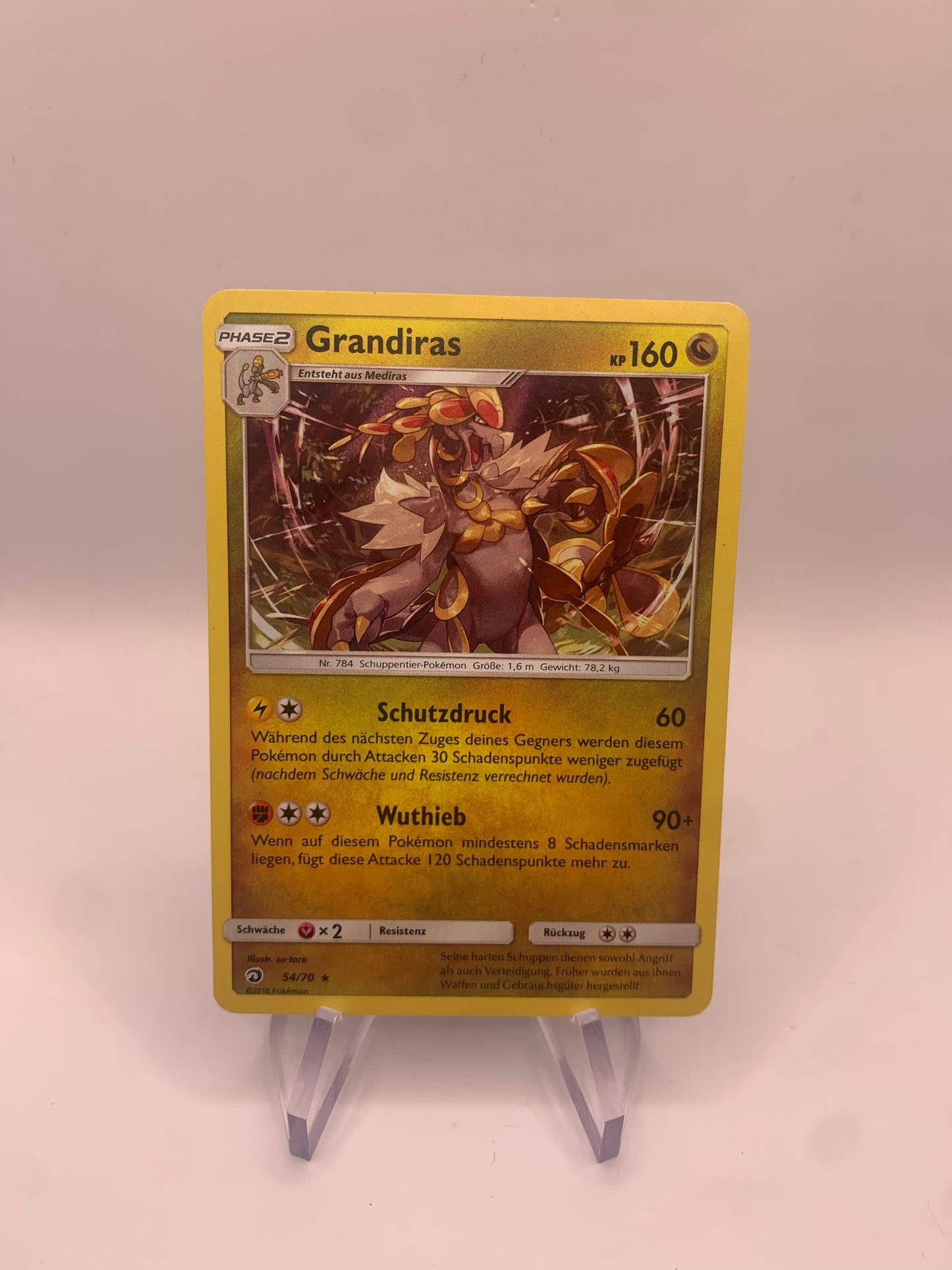 Pokemon Karte Holo Grandiras 54/70 Deutsch