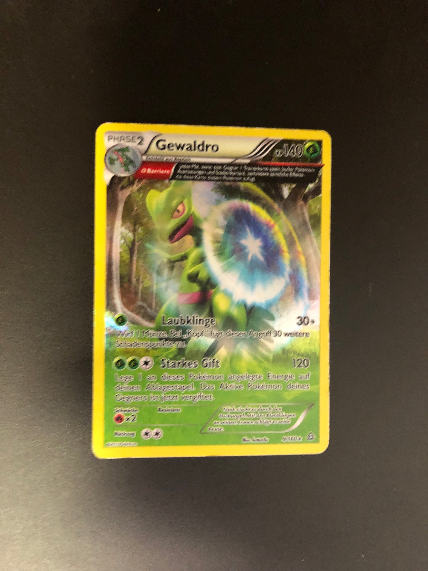 Pokemon Karte Art-Rare Gewaldro 9/160 Deutsch