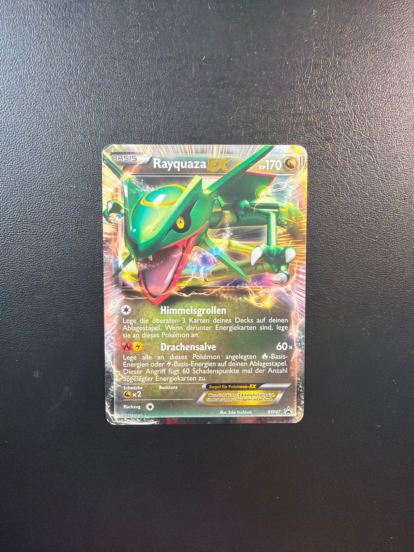 Pokémon Card EX Promo Rayquaza BW47 German