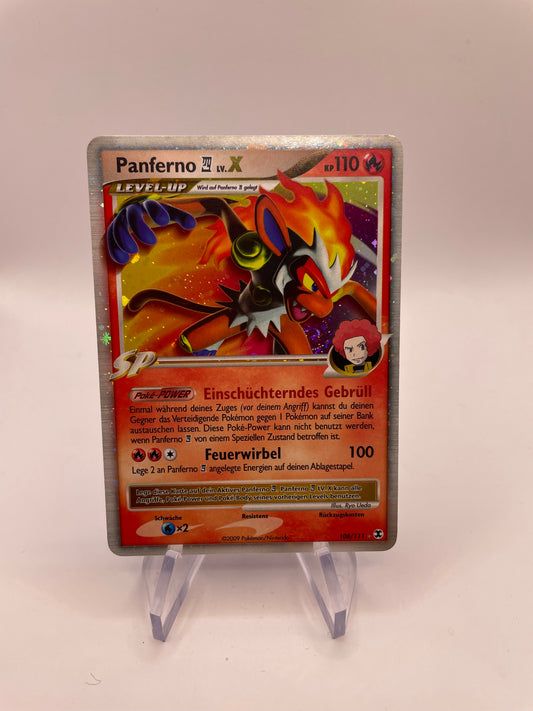 Pokemon Karte Lv.X Panferno 108/111 Deutsch