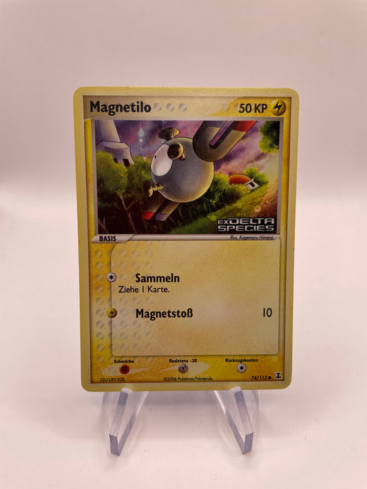 Pokemon Karte Holo Magnetilo 74/113 Deutsch