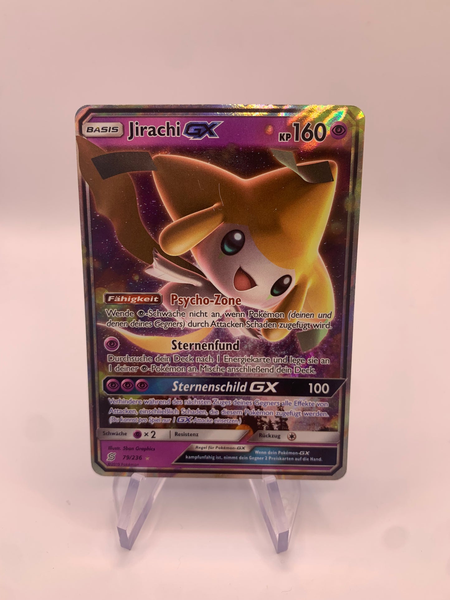 Pokemon Karte GX Jirachi 79/236 Deutsch