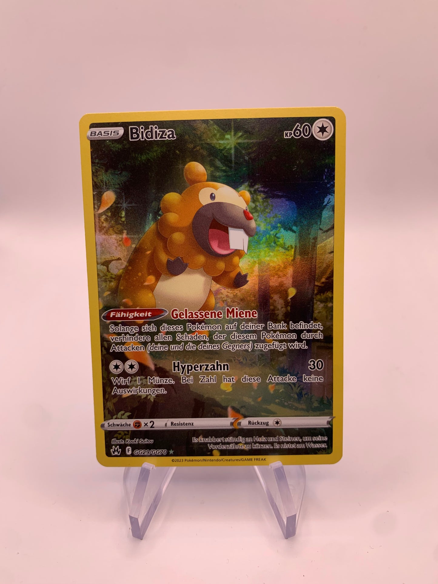 Pokemon Karte Art-Rare Bidiza GG29/GG70 Deutsch