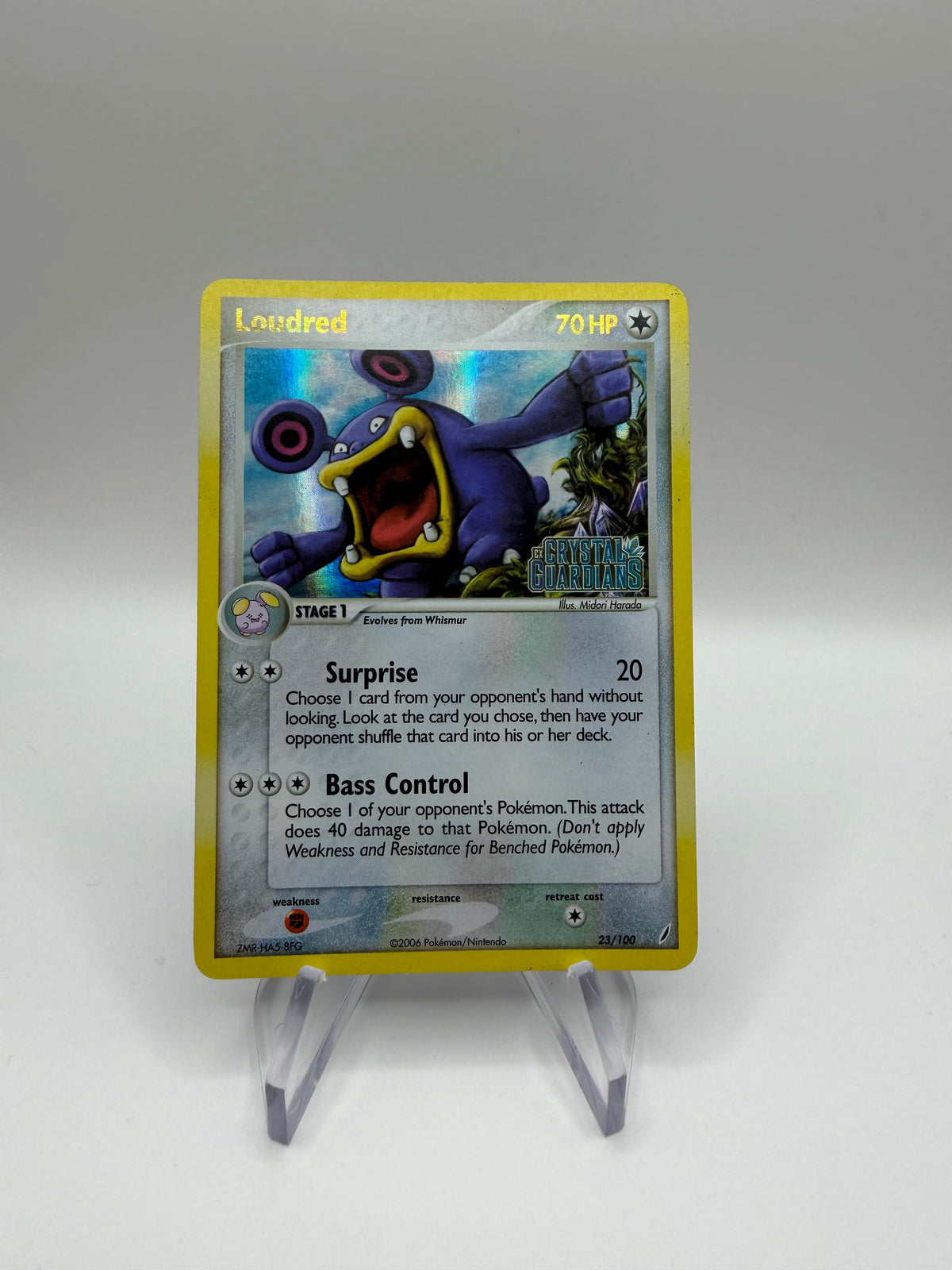 Pokemon Karte Stamp Krakeelo 23/100 Englisch