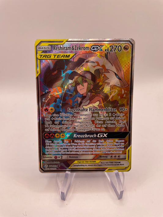 Pokemon Karte Tag Team GX Reshiram & Zekrom 222/236 Deutsch