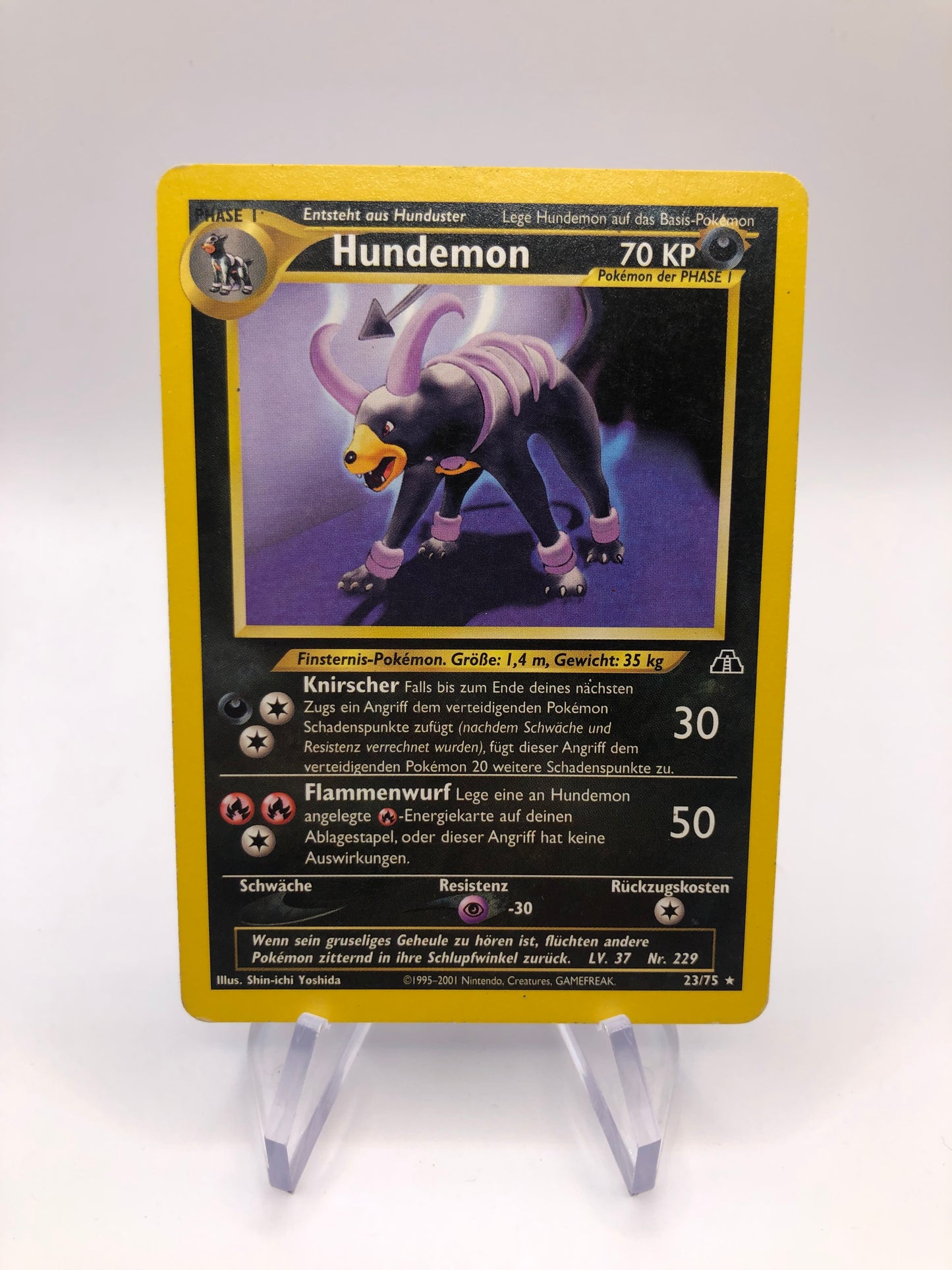 Pokemon Karten Neo Hundemon 23/75 Deutsch