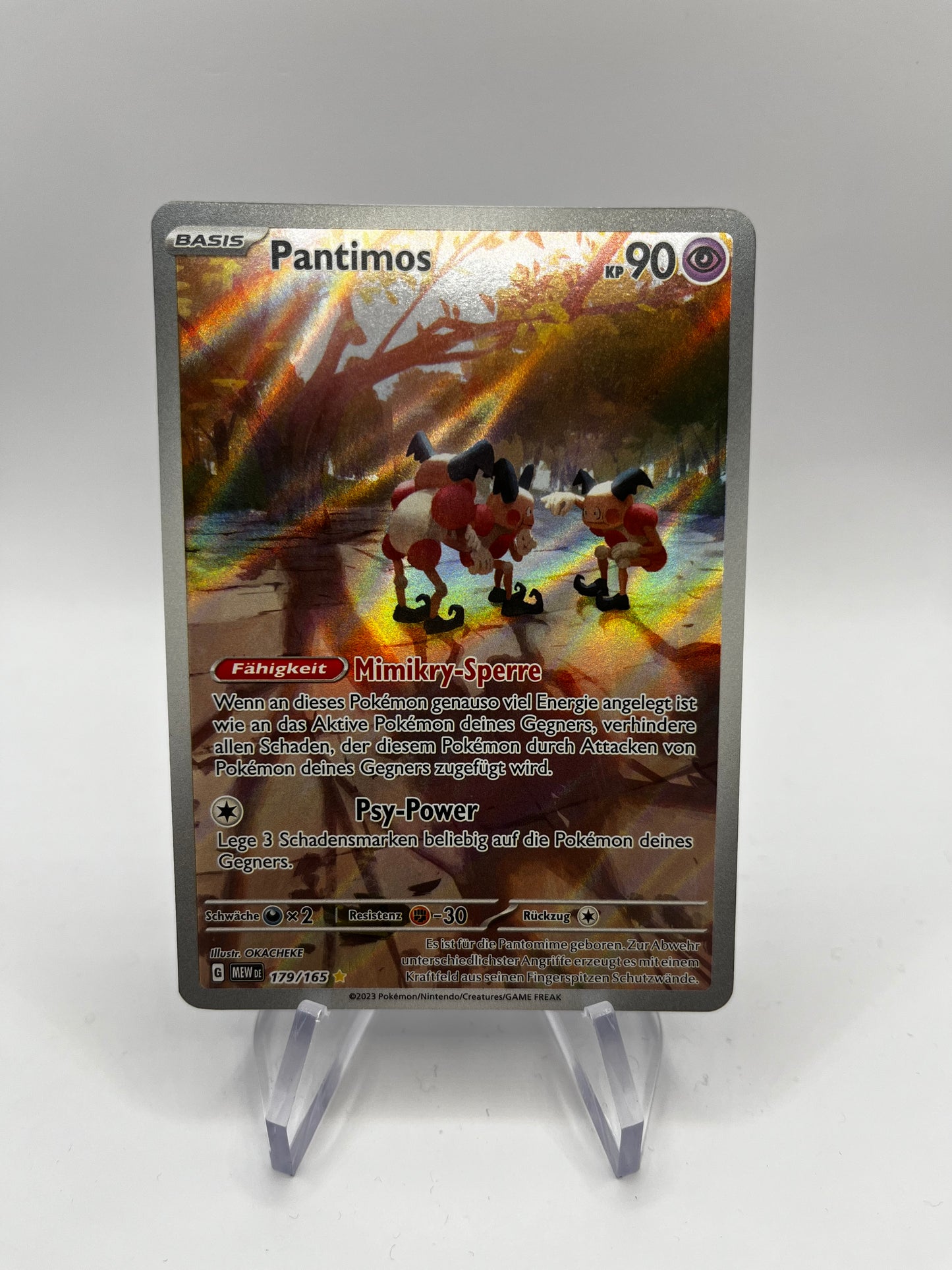 Pokemon Karte Art-Rare Pantimos 179/165 Deutsch