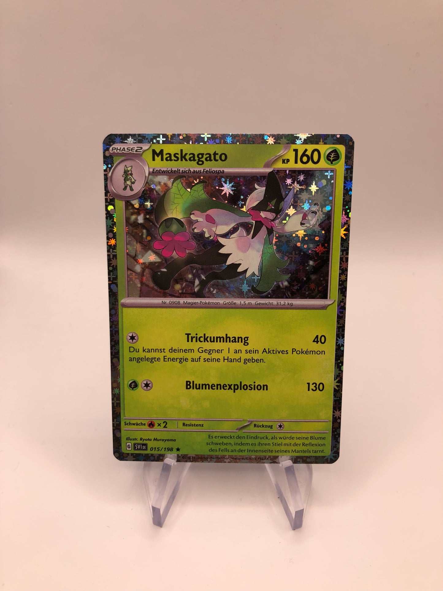 Pokemon Karte Holo Maskagato 15/198 Deutsch