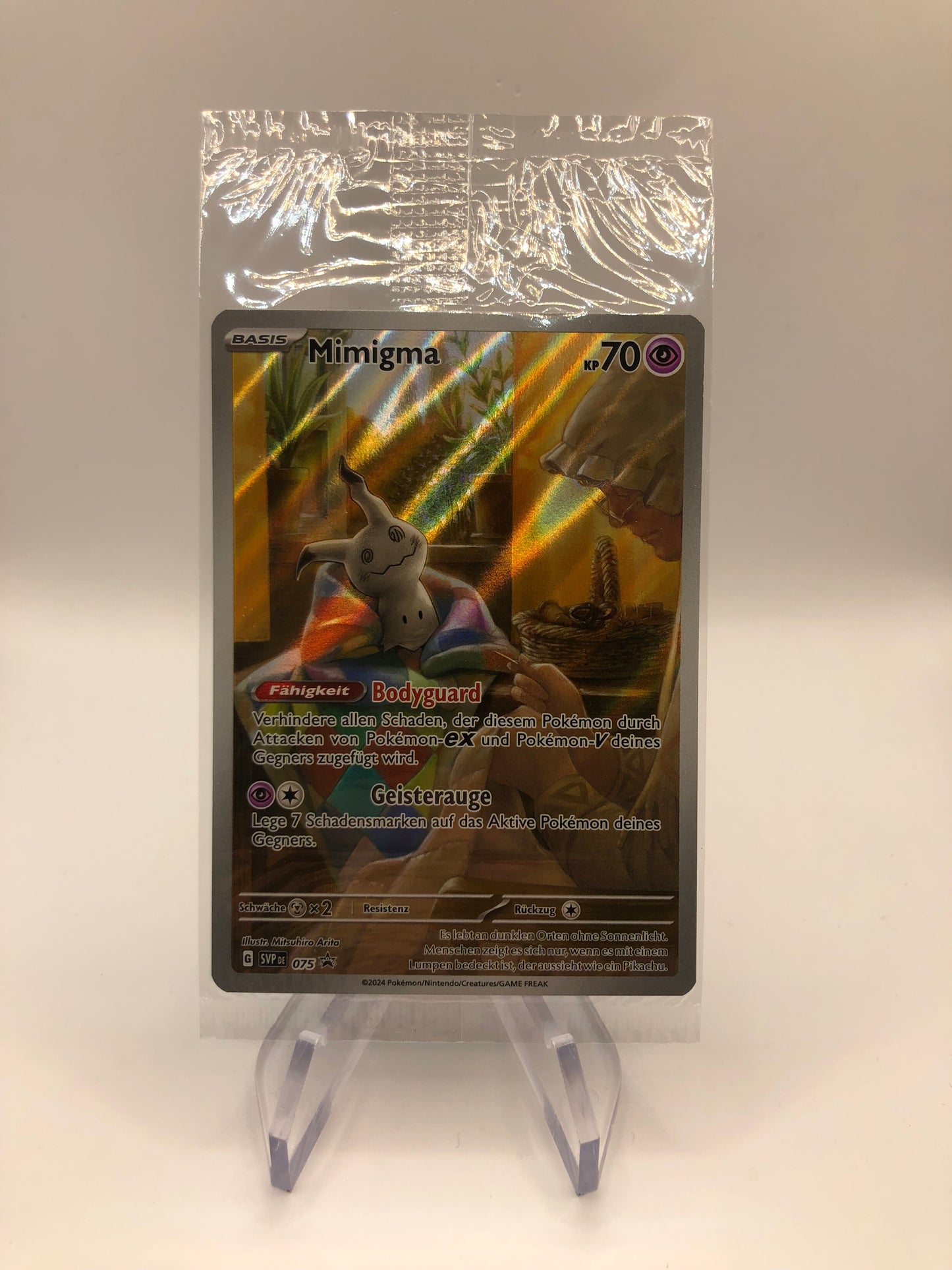 Pokemon Karte Art-Rare Promo OVP Mimigma 075 Deutsch