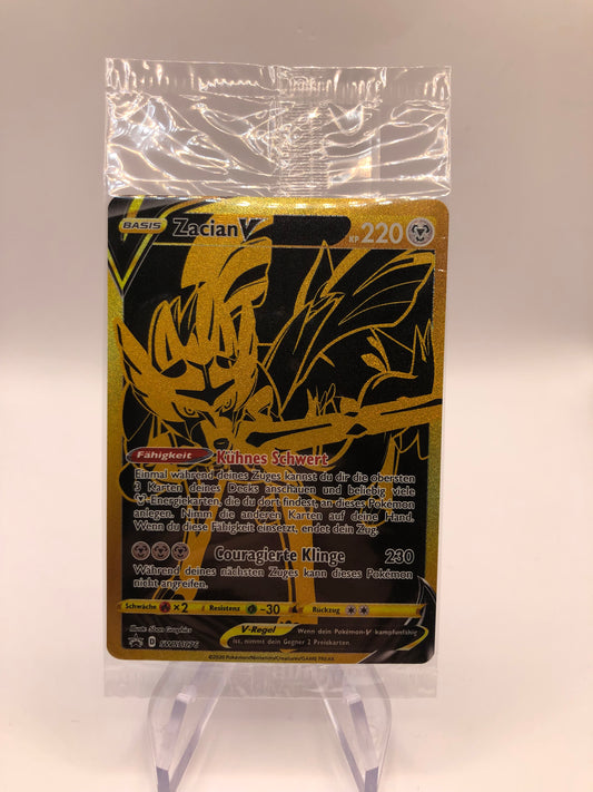 Pokemon Karte OVP V Promo Gold Zacian SWSH076  Deutsch
