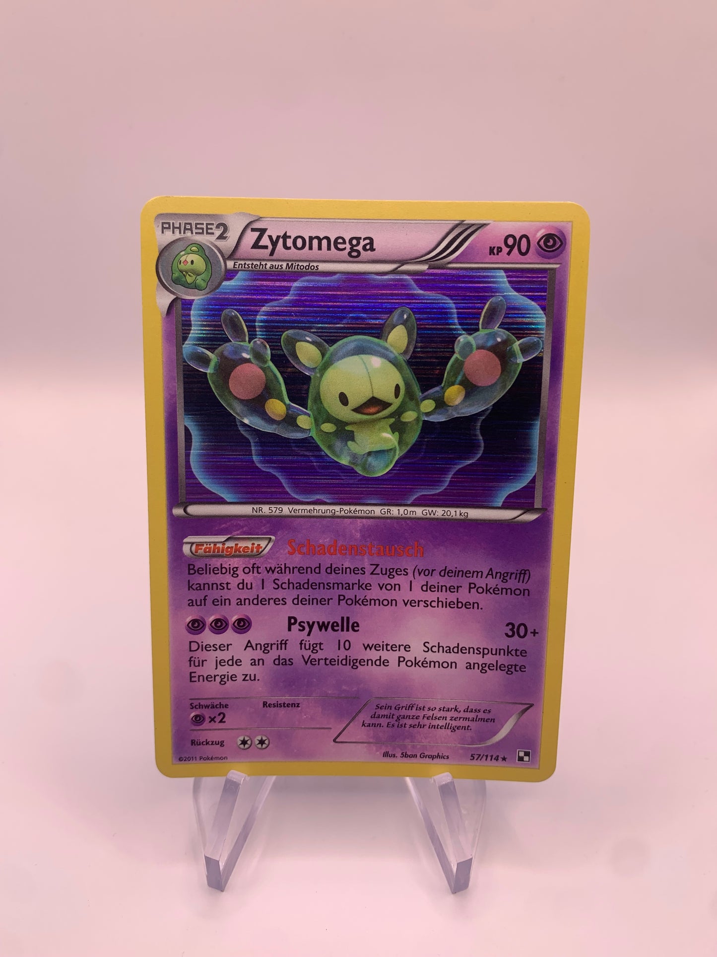 Pokemon Karte Holo Zytomega 57/114 Deutsch