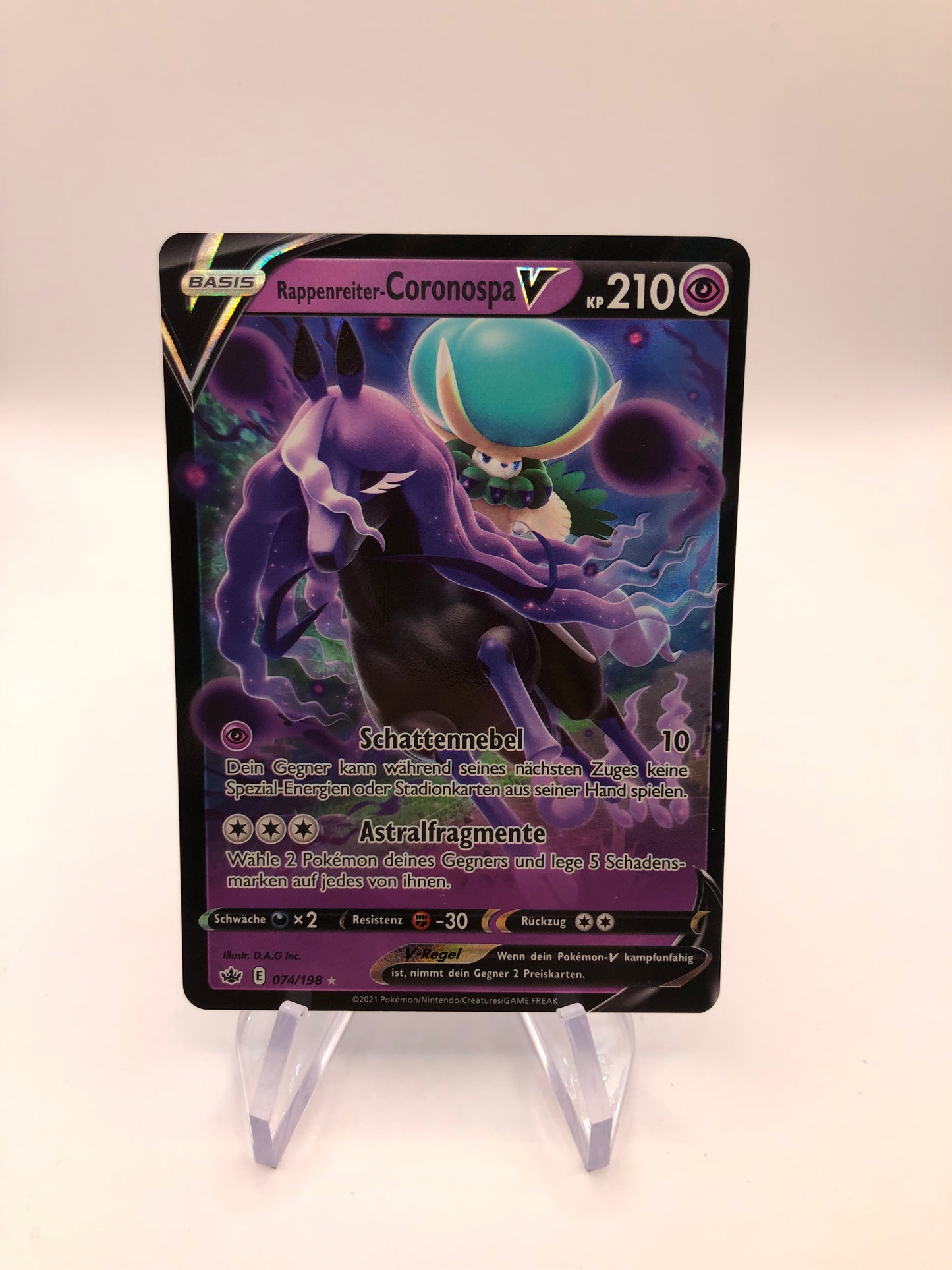 Pokemon Karte V Coronospa 74/198  Deutsch