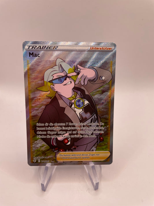 Pokémon Karte Holo Trainer Mac 201/203 Deutsch