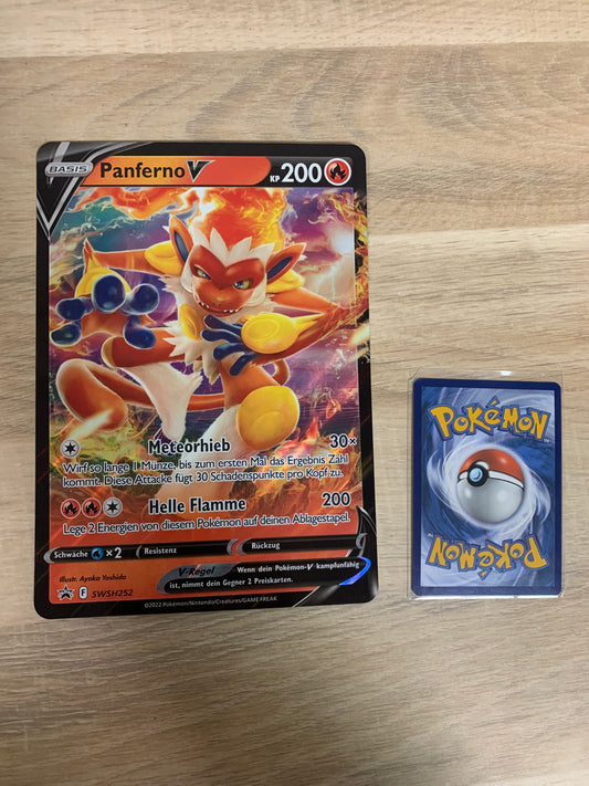 Pokemon Karte V XXL Promo Panferno  SWSH252 Deutsch