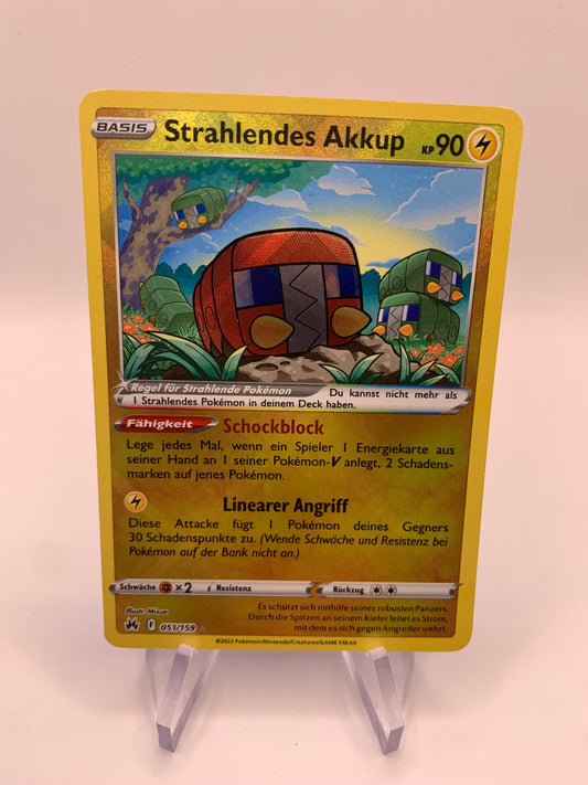 Pokemon Karte Strahlendes Shiny Akkup 51/159 Deutsch