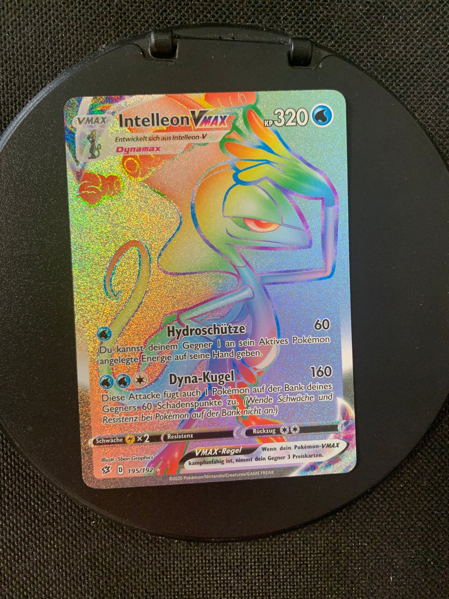 Pokémon card Vmax Inteleon 195/192 German