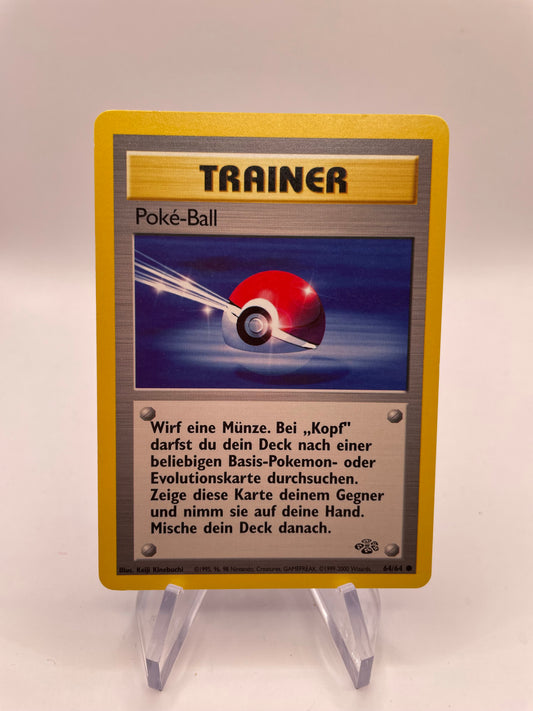 Pokemon Karte Jungel Trainer Poké-Ball 64/64 Deutsch