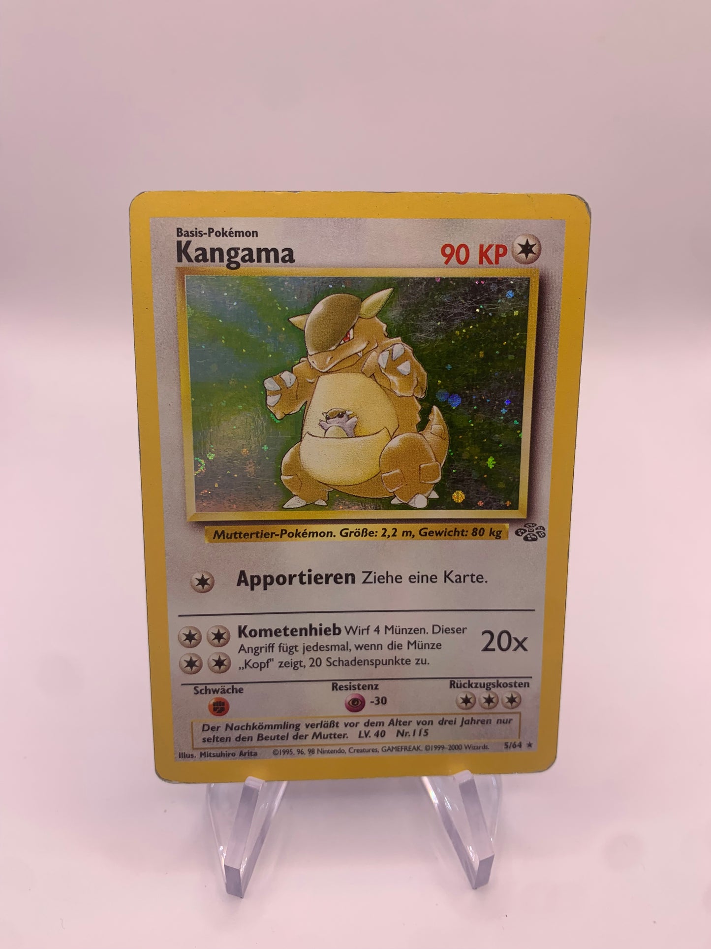 Pokemon Karte Holo Kangama 5/64 Deutsch