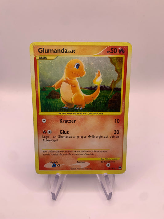 Pokemon Karte Holo Glumanda 101/100 Deutsch