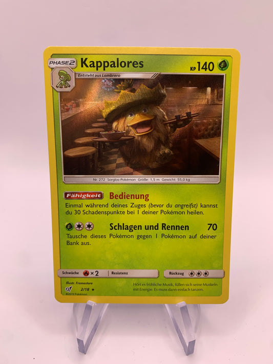 Pokemon Karte Detektiv Pikachu Kappalores 2/18 Deutsch