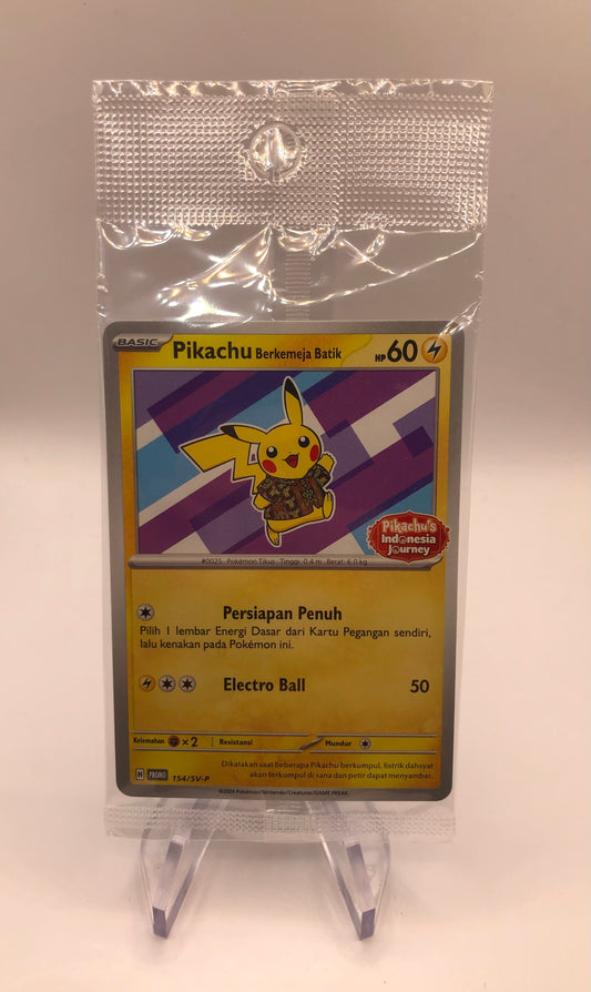 Pokemon Karten OVP Pikachu 154/SV-P Indonesisch