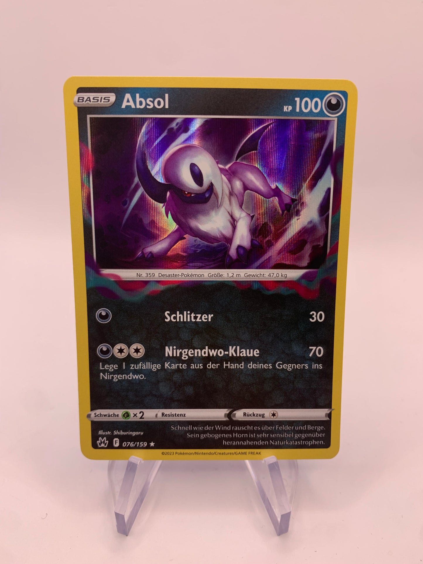 Pokémon Card Holo Absol 76/159 German