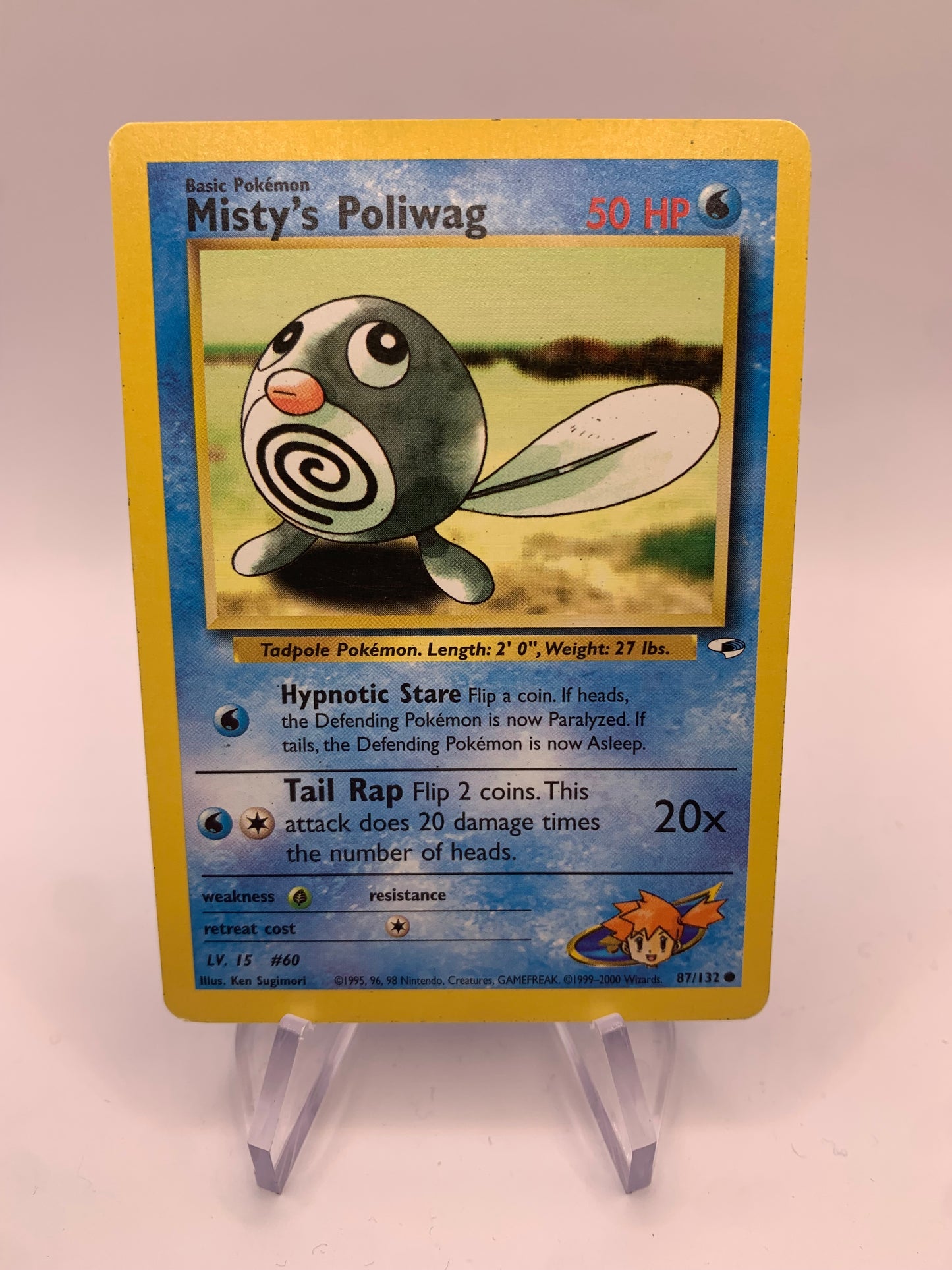 Pokemon card Misty's Quapsel 87/132 Gym Heros English