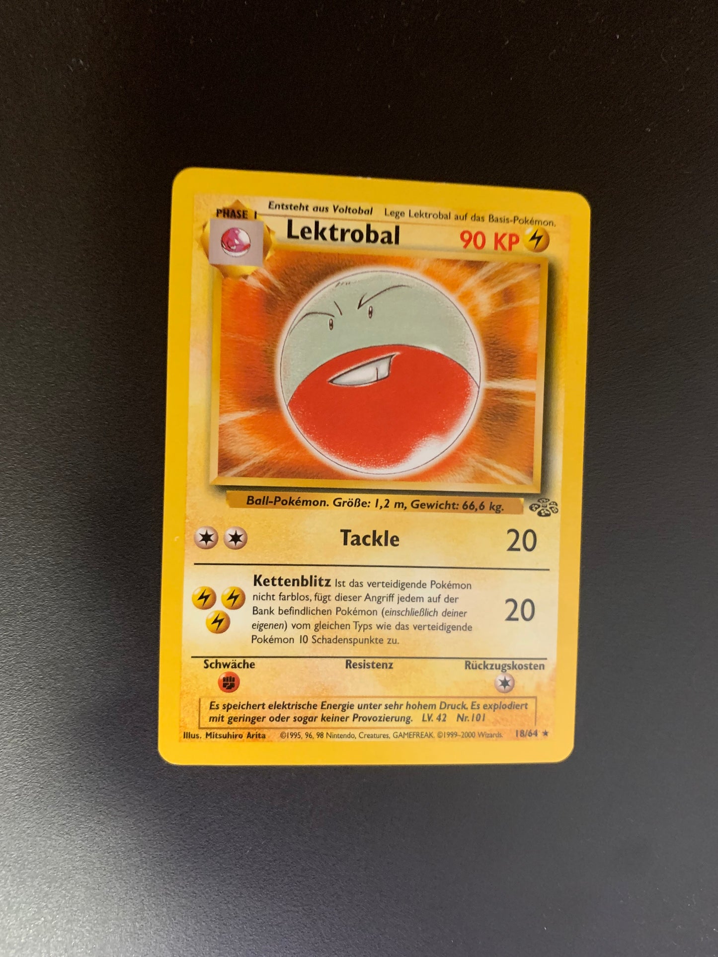 Pokemon Karte Lektroball 18/64 Deutsch