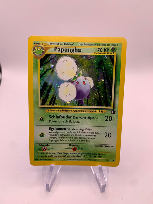 Pokemon Karte Holo Papungha 7/111 Deutsch