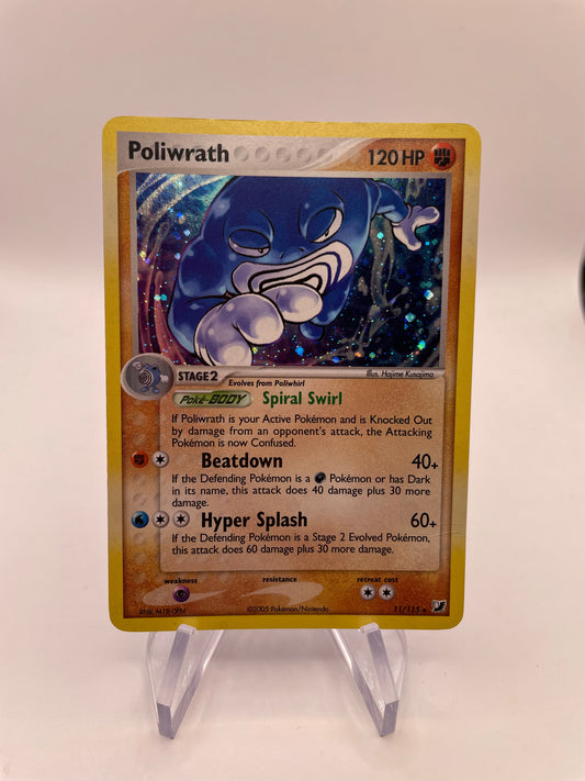 Pokemon Karte Holo Poliwrath 11/115 Englisch