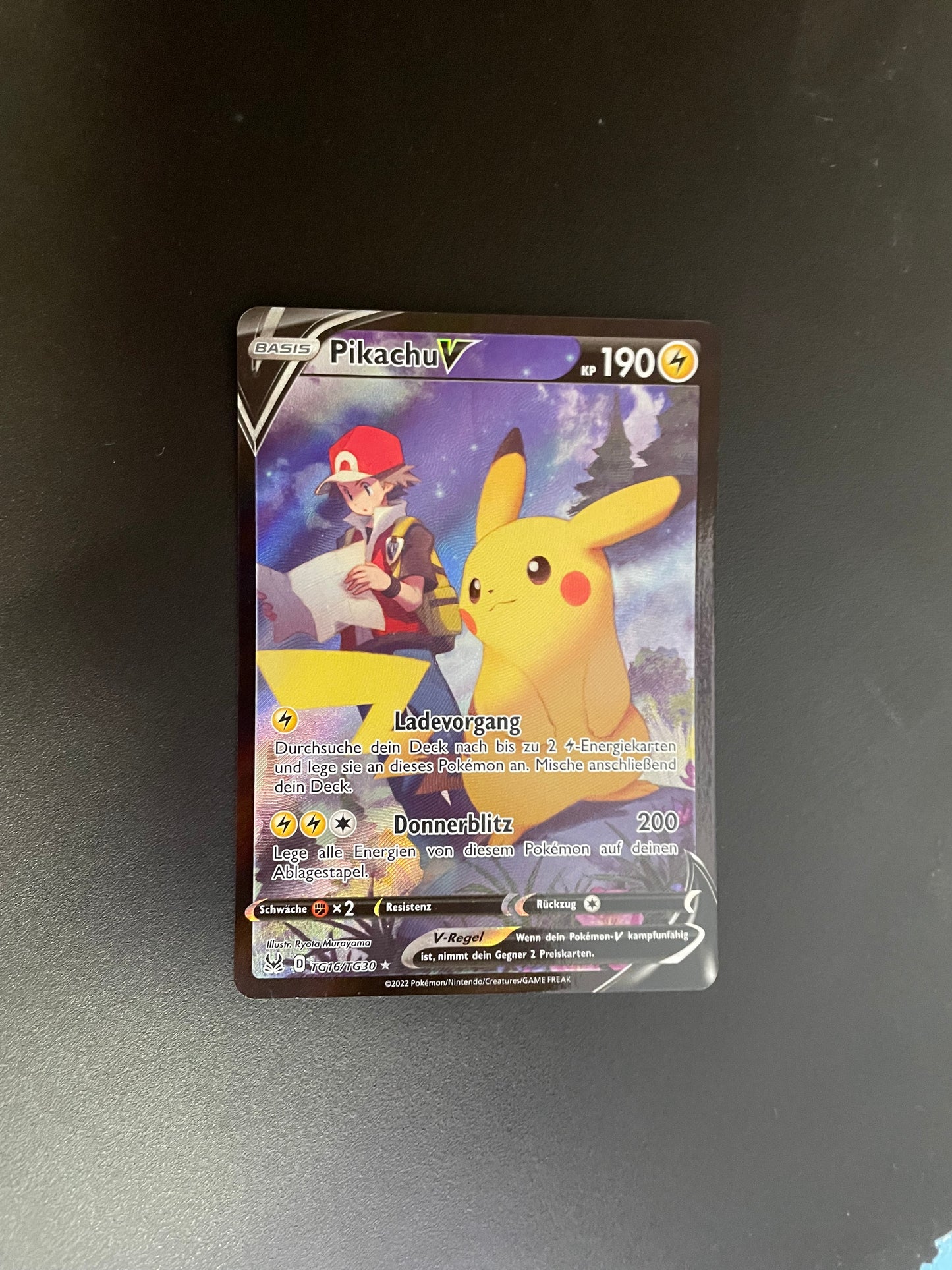 Pokemon Karte V Pikachu TG16/TG30 Deutsch