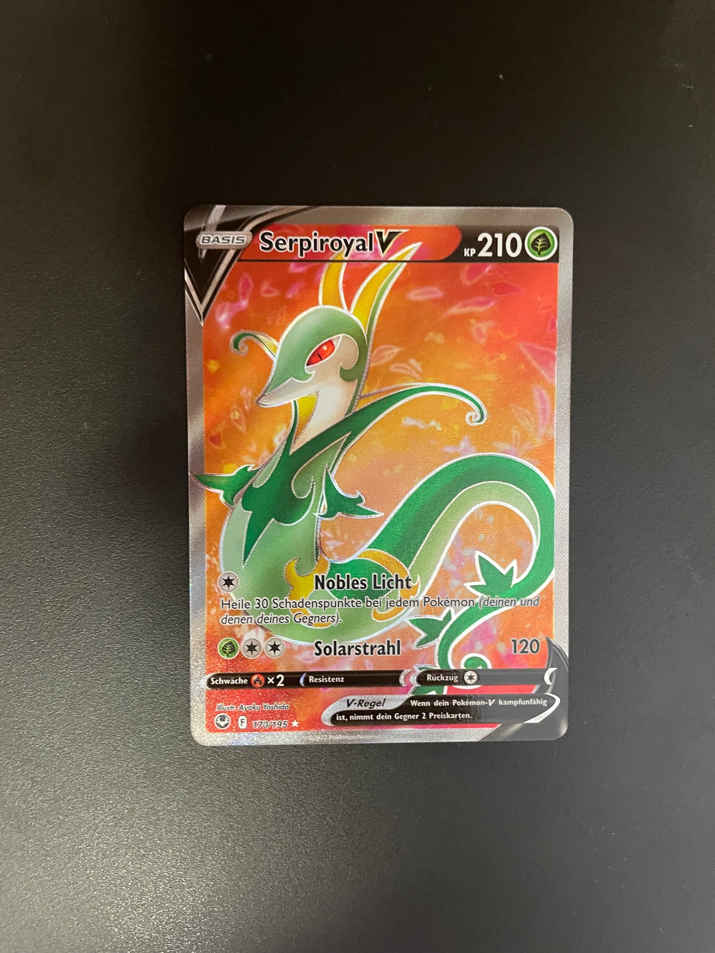 Pokémon Karte V Serpiroyal 170/195 Deutsch
