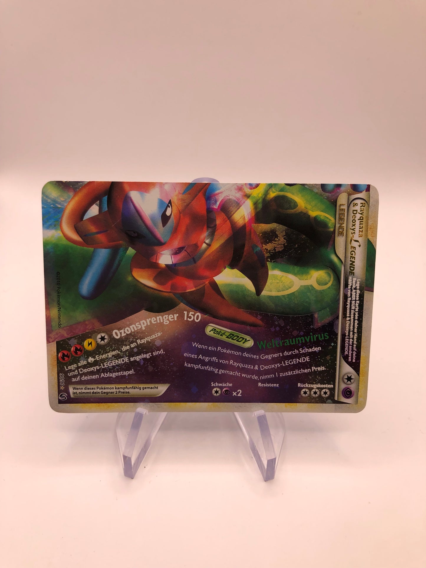 Pokemon Karte Legenden Rayquaza&Deoxys 90/90 Deutsch