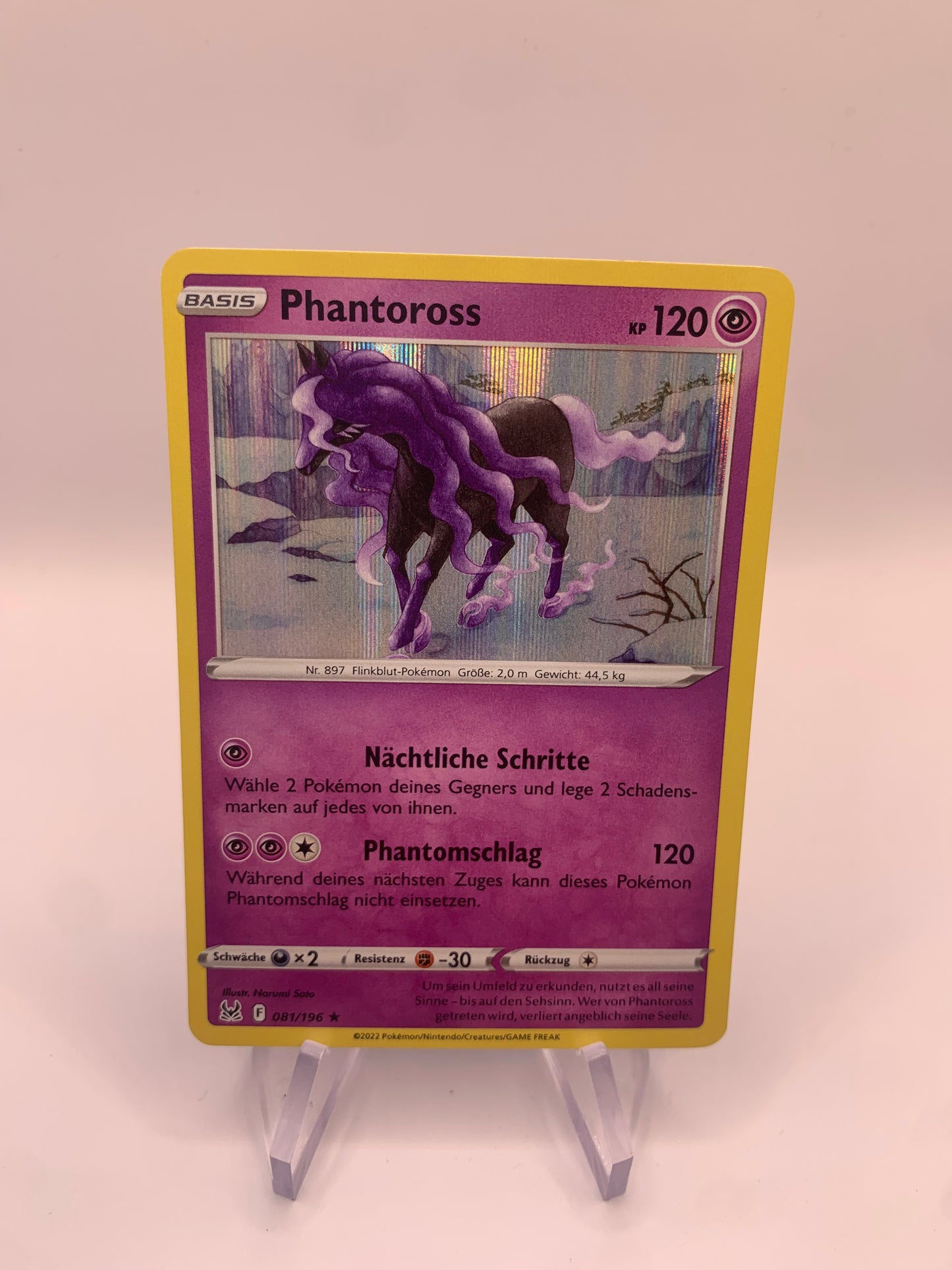 Pokemon Karte Holo Phantoross 81/196 Deutsch