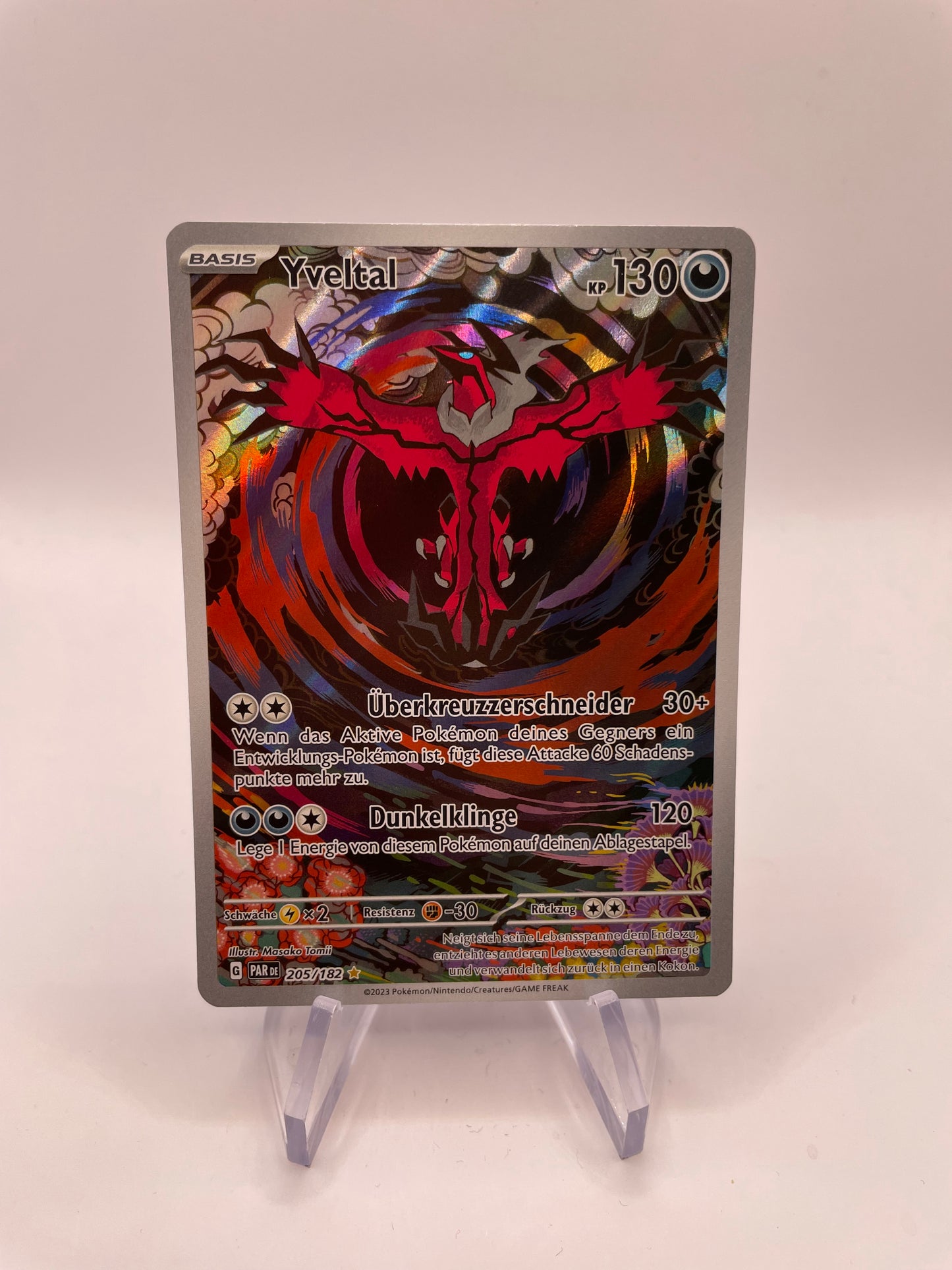 Pokemon Karte Art-Rare Yveltal 205/182 Deutsch