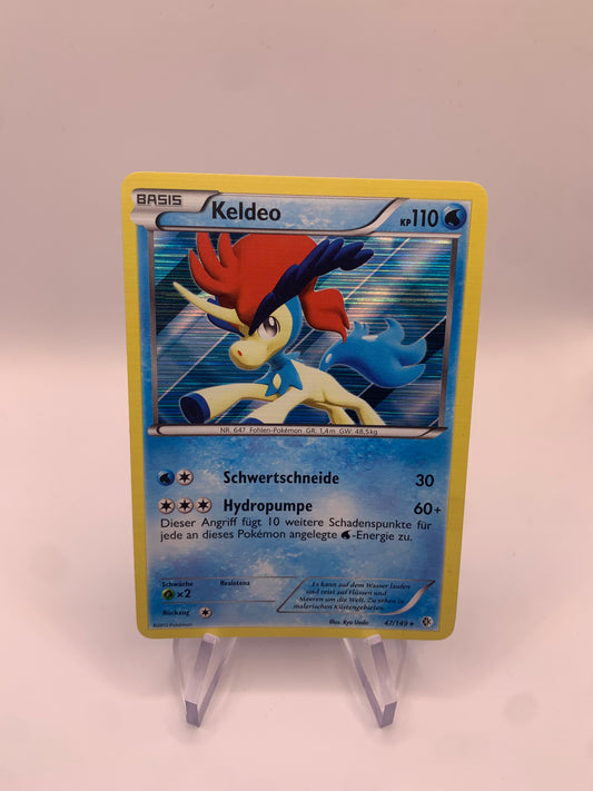 Pokemon Karte Holo Keldeo 47/149 Deutsch