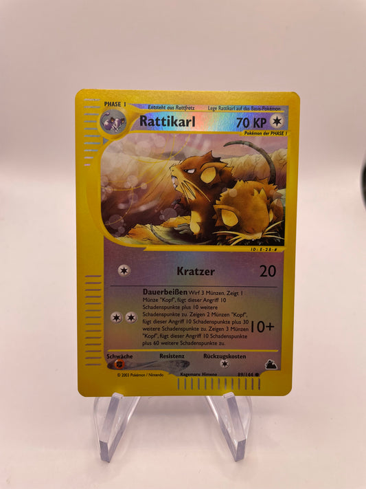Pokemon Karte E-Series revers Rattikarl 89/114 Deutsch