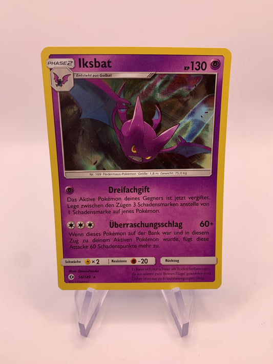 Pokemon Karte Holo Iksbat 56/149 Deutsch