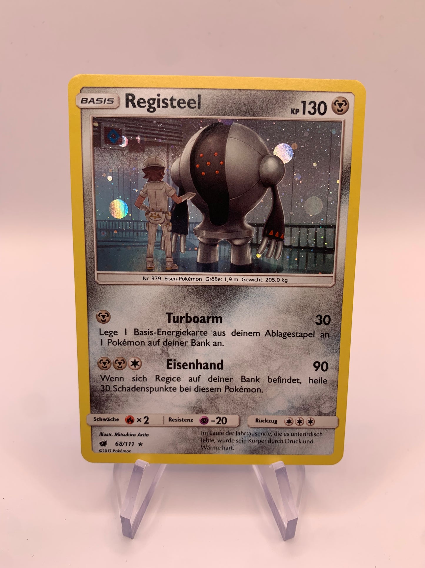 Pokemon Karte Holo Registeel 68/111 Deutsch