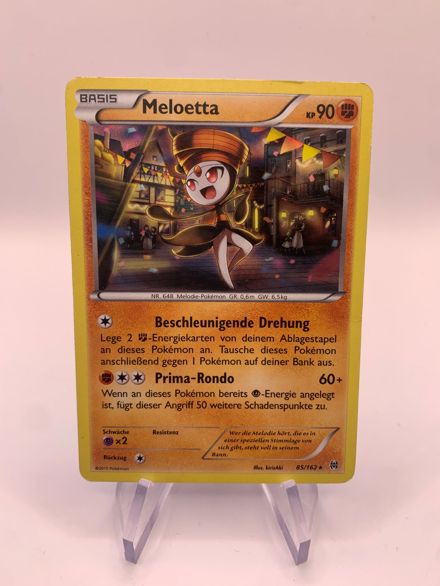 Pokemon Karte Holo Meloetta 85/162 Deutsch